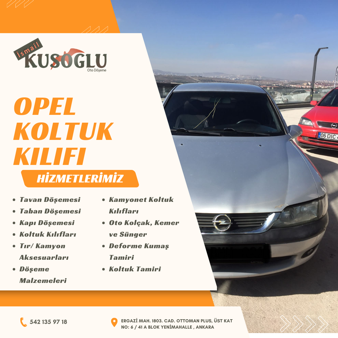 Opel koltuk kılıfı