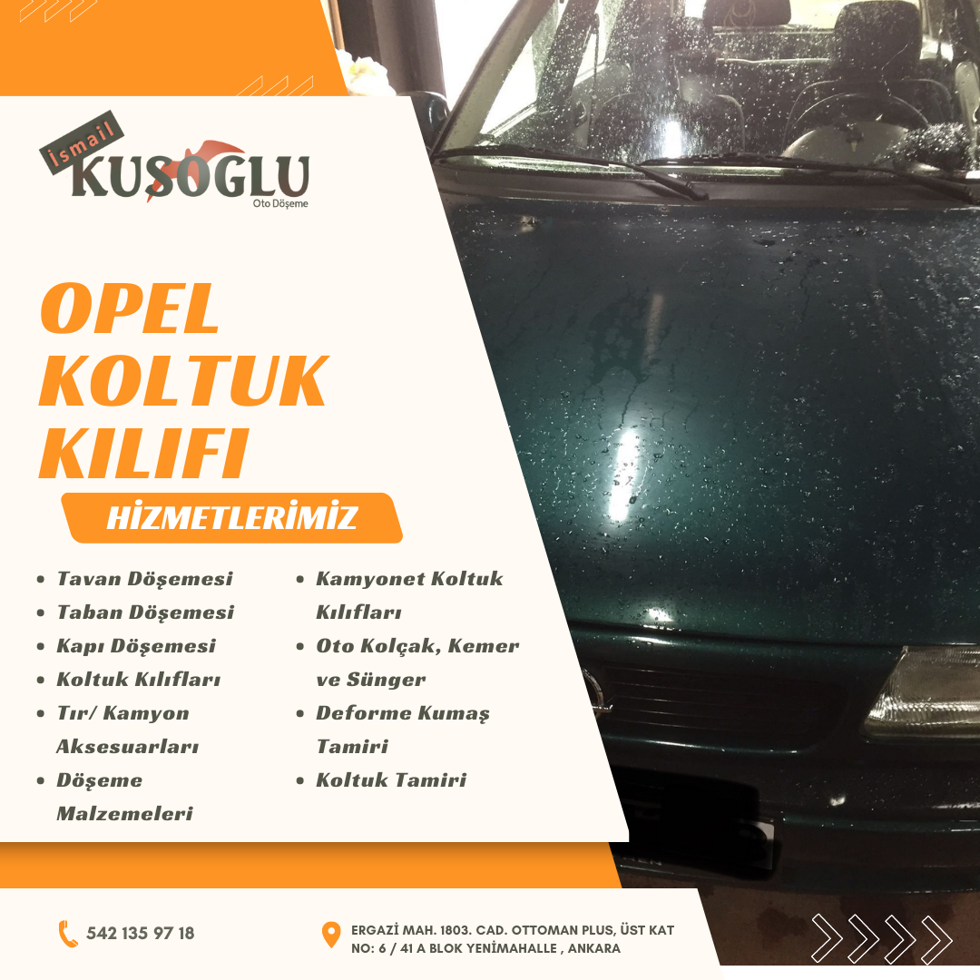 Opel koltuk kılıfı