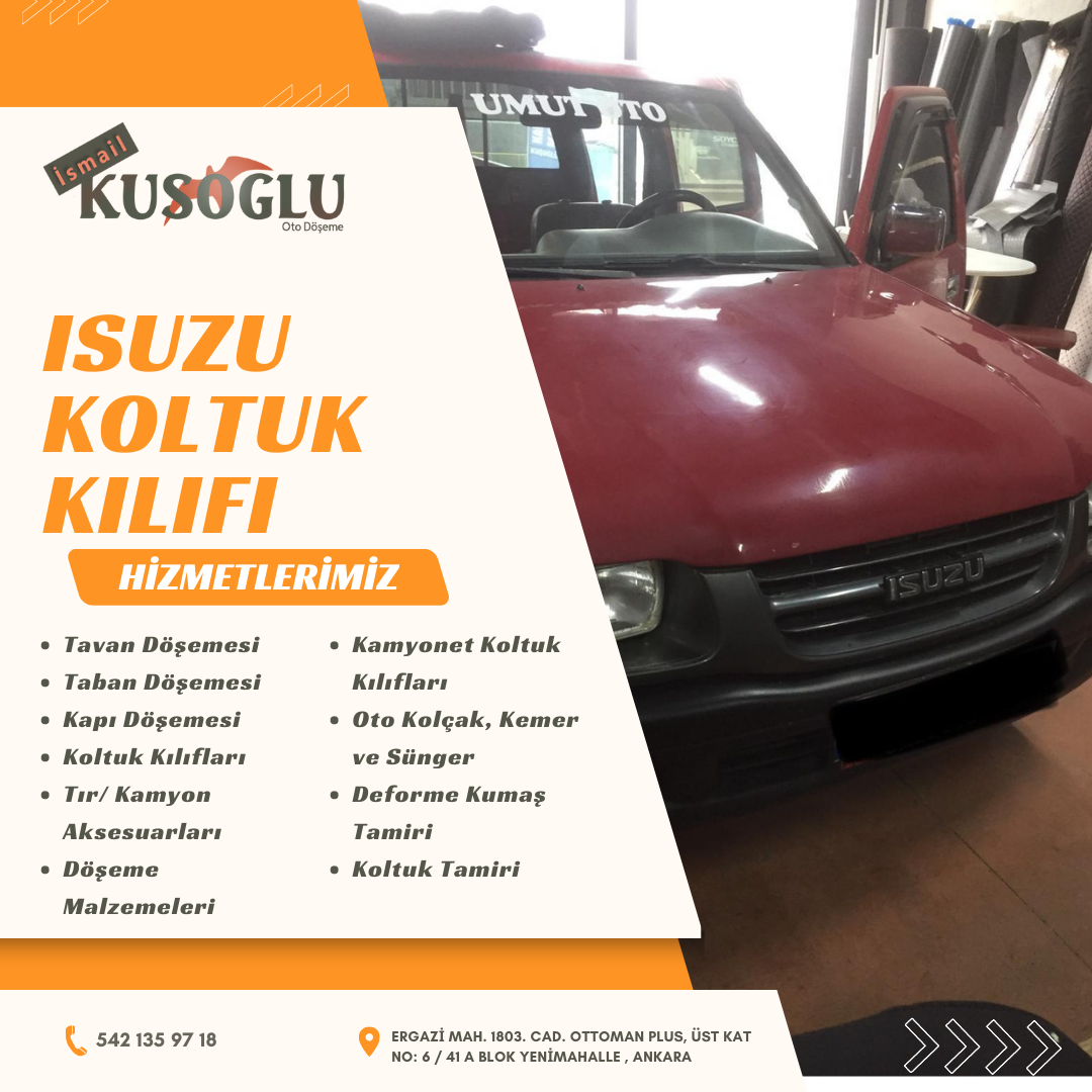 Isuzu koltuk kılıfı