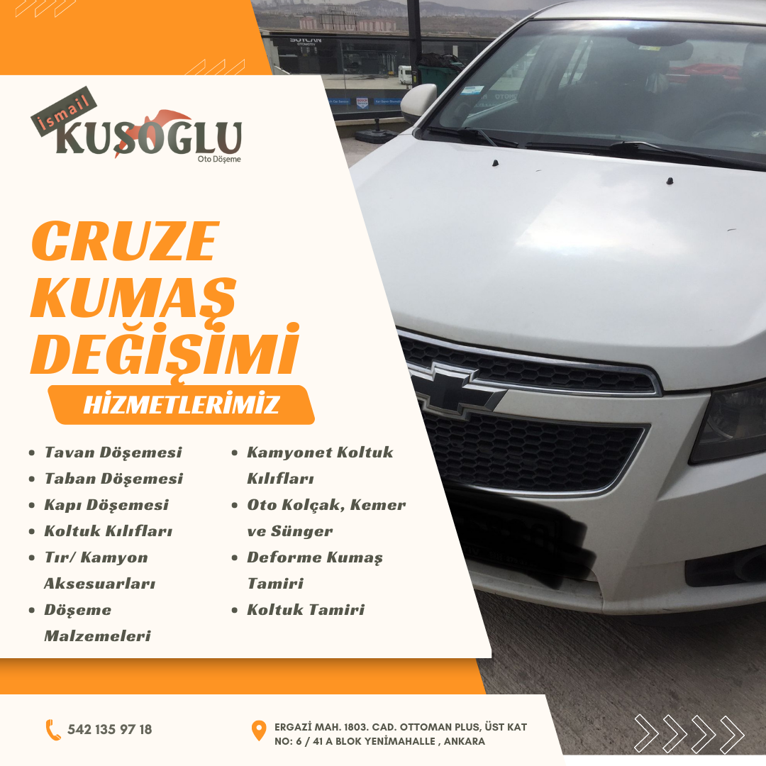 Cruze kumaş değişimi
